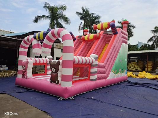 Candy World Pink Style Надувные горки для проката вечеринки
