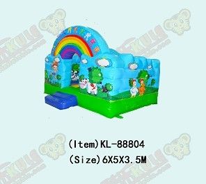 Надувный стеклянный скачкообразный замок для детской игровой площадки
