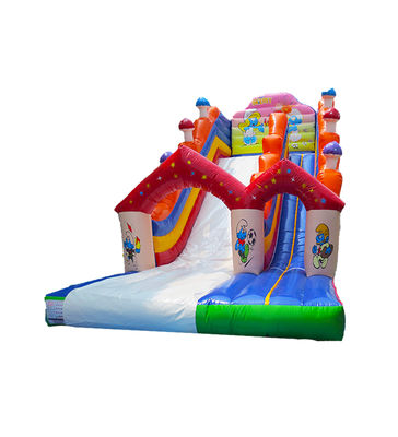 Children Fun Park Inflatable Smurfs Large Slide For Rentals (Детский развлекательный парк)