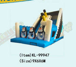 Детский парк развлечений надувная пингвинская горка для аренды