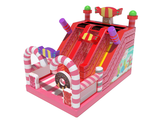 Candy World Pink Style Надувные горки для проката вечеринки