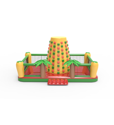 Надувной скалодром: Веселая приключенческая площадка на открытом воздухе Тропические пальмы