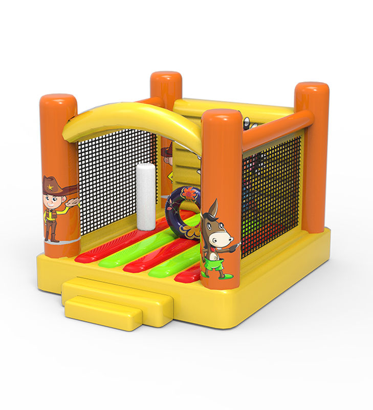 Ослиный надувный скакалки замок для детей с кругом столбов